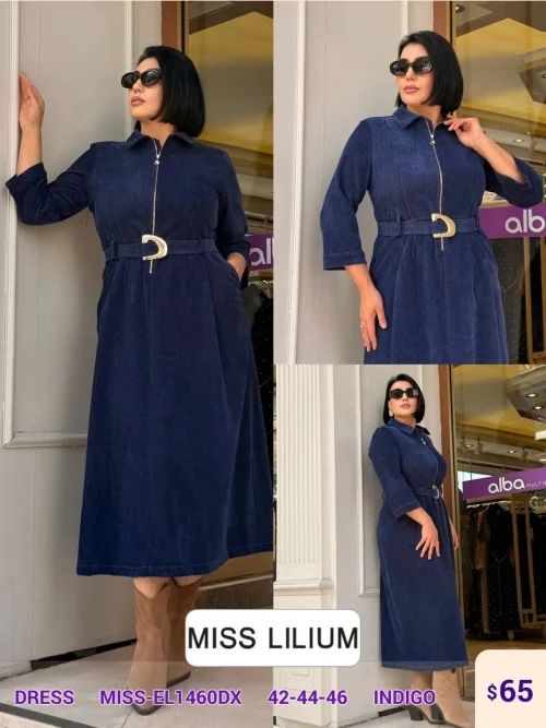 Платье MISS LILIUM (Navy, модель MISS-EL1460DX) оптом
