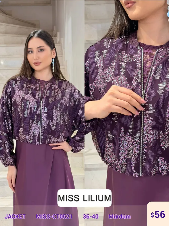 Жакет MISS LILIUM (Purple, модель MISS-CT0521) оптом