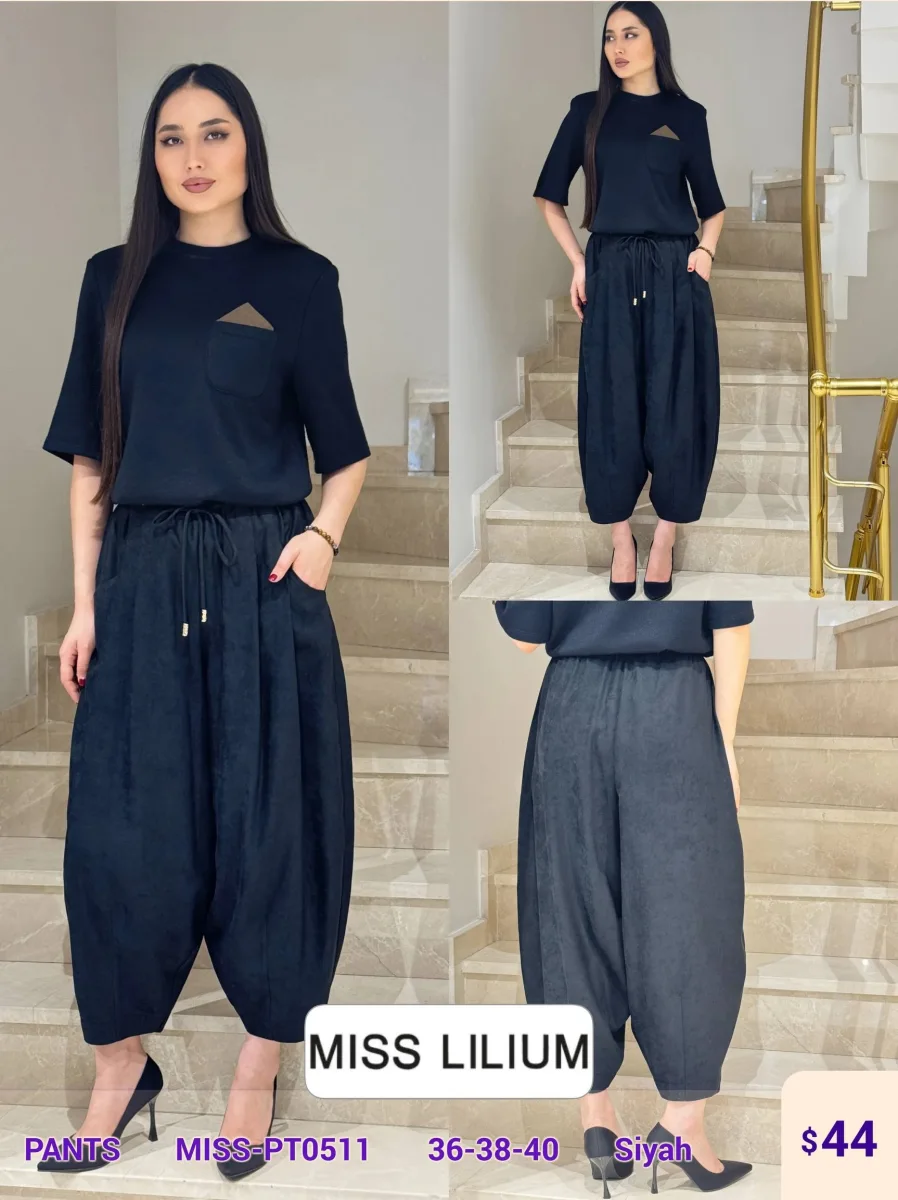 Брюки MISS LILIUM (Black, модель MISS-PT0511) оптом