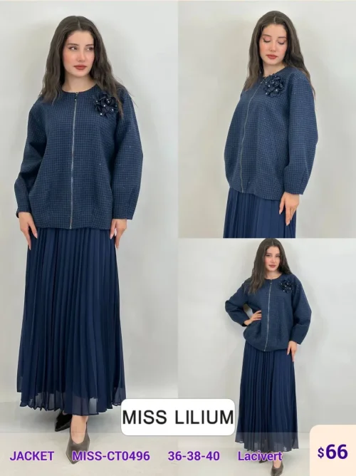Жакет MISS LILIUM (Navy, модель MISS-CT0496) оптом