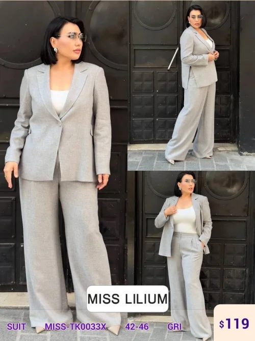 Костюмы и комплекты MISS LILIUM (Gray, модель MISS-TK0033X) оптом