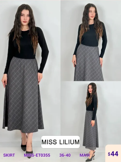 Юбка MISS LILIUM (Blue, модель MISS-ET0355) оптом