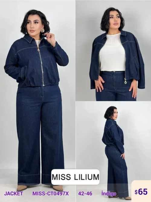 Жакет MISS LILIUM (Navy, модель MISS-CT0497X) оптом