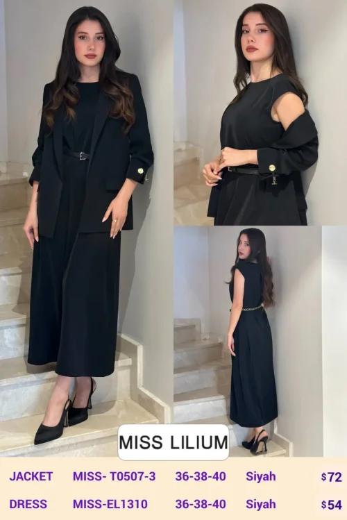 Платье MISS LILIUM (Black, модель MISS-EL1310) оптом