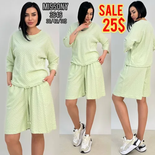 Комплект, MISSONY, Мятный, модель 3646, женская одежда оптом из Турции, Лалели