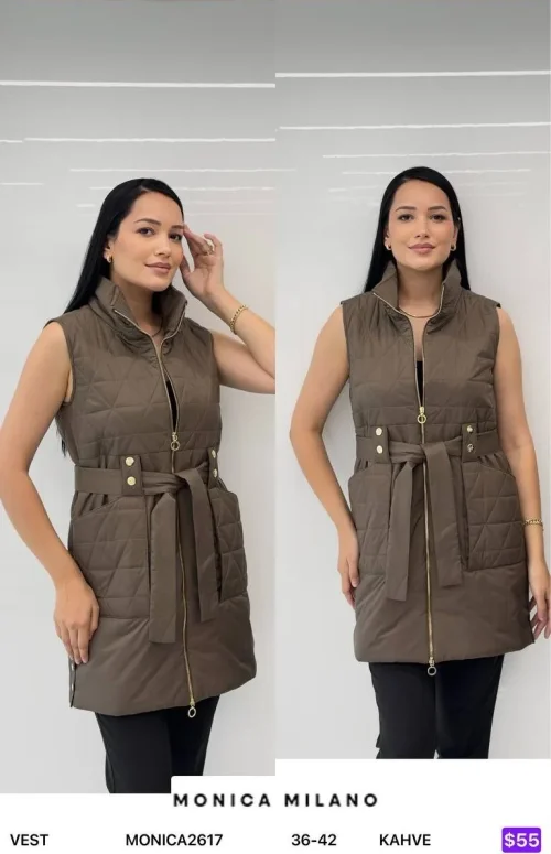 Жилет MONICA MILANO (Brown, модель MONICA2617) оптом