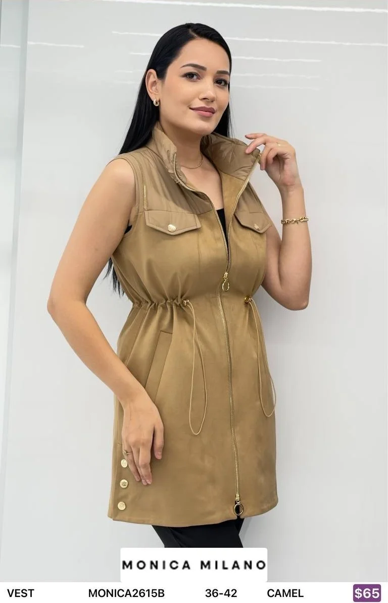 Жилет MONICA MILANO (Camel, модель MONICA2615B) оптом