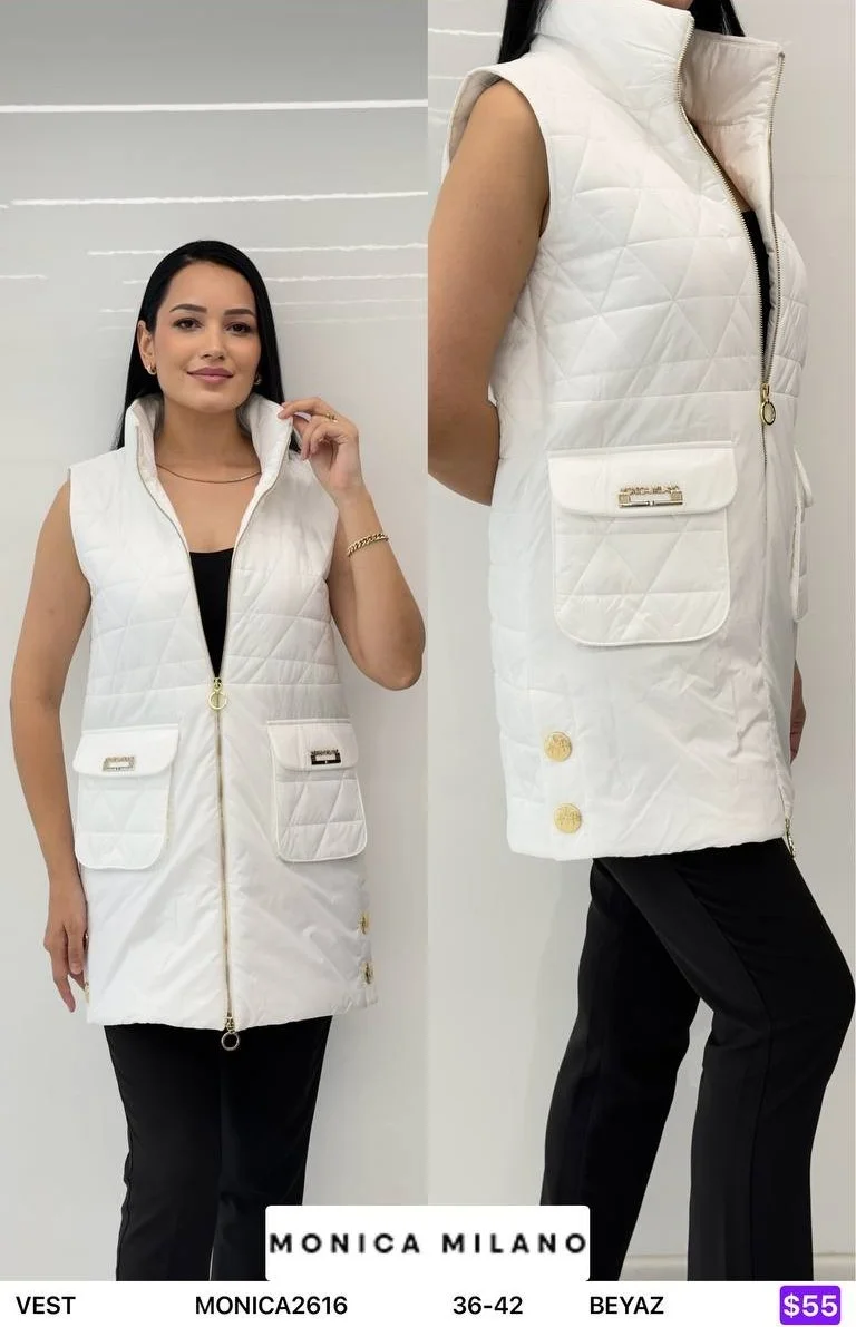 Жилет MONICA MILANO (White, модель MONICA2616) оптом