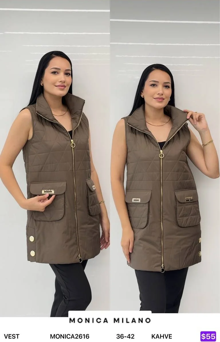 Жилет MONICA MILANO (Brown, модель MONICA2616) оптом