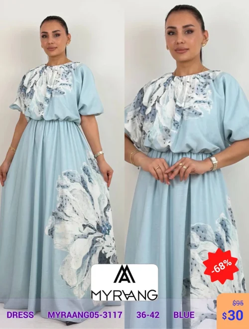 Платье MY RAANG (Синий, модель MYRAANG05-3117) оптом