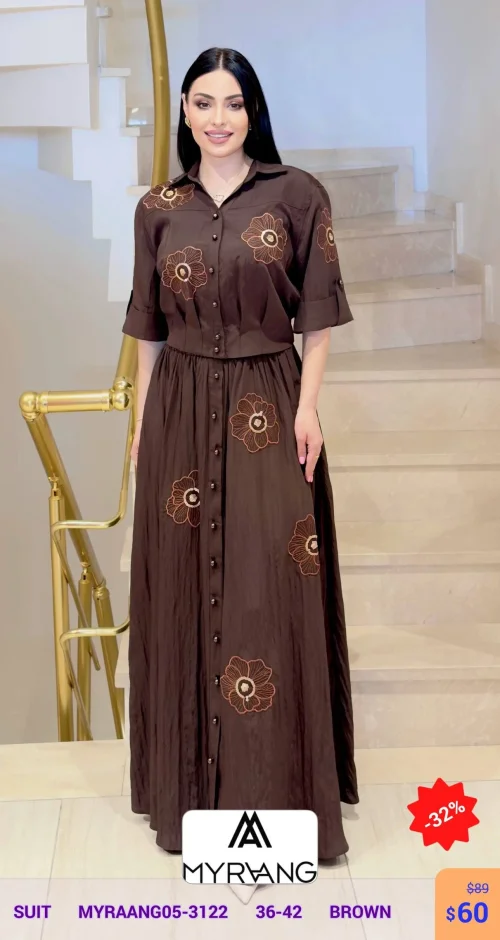 Костюм MY RAANG (Коричневый, модель MYRAANG05-3122) оптом
