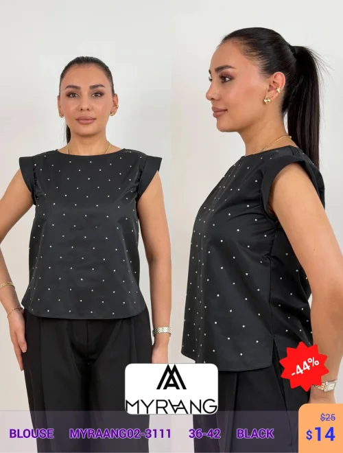 Блузка MY RAANG (Черный, модель MYRAANG02-3111) оптом