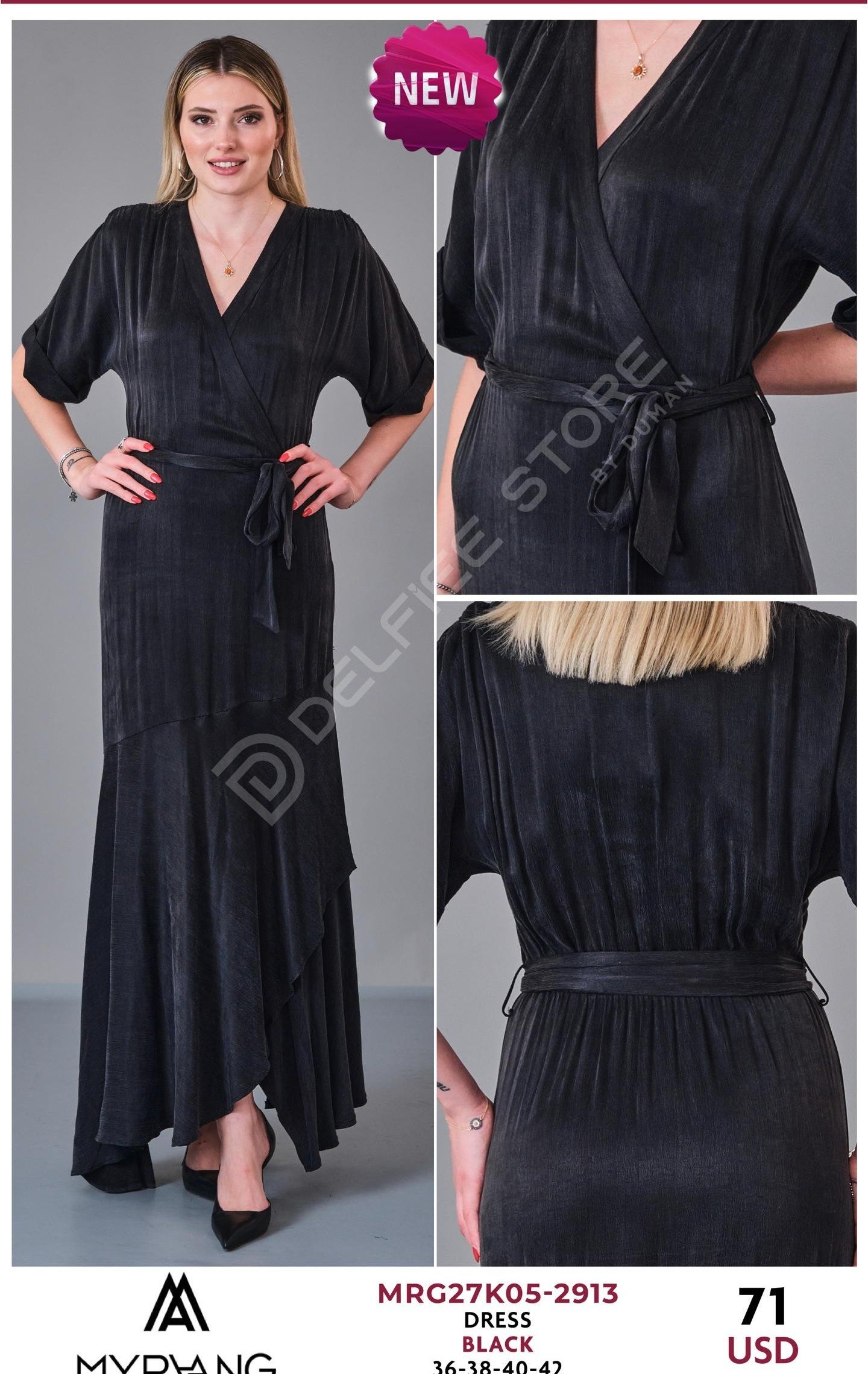Платье MY RAANG (Черный, модель MRG27K05-2913) оптом