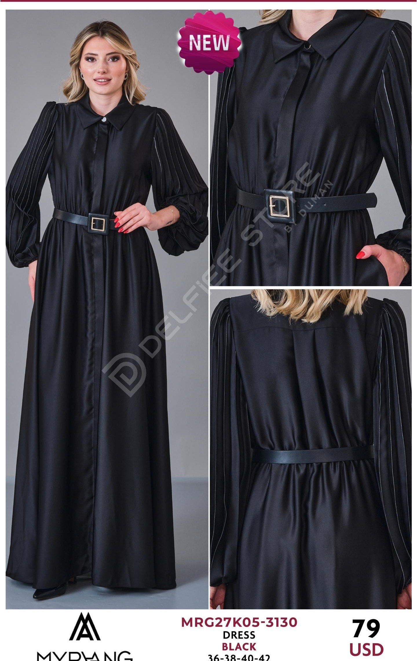 Платье MY RAANG (Черный, модель MRG27K05-3130) оптом
