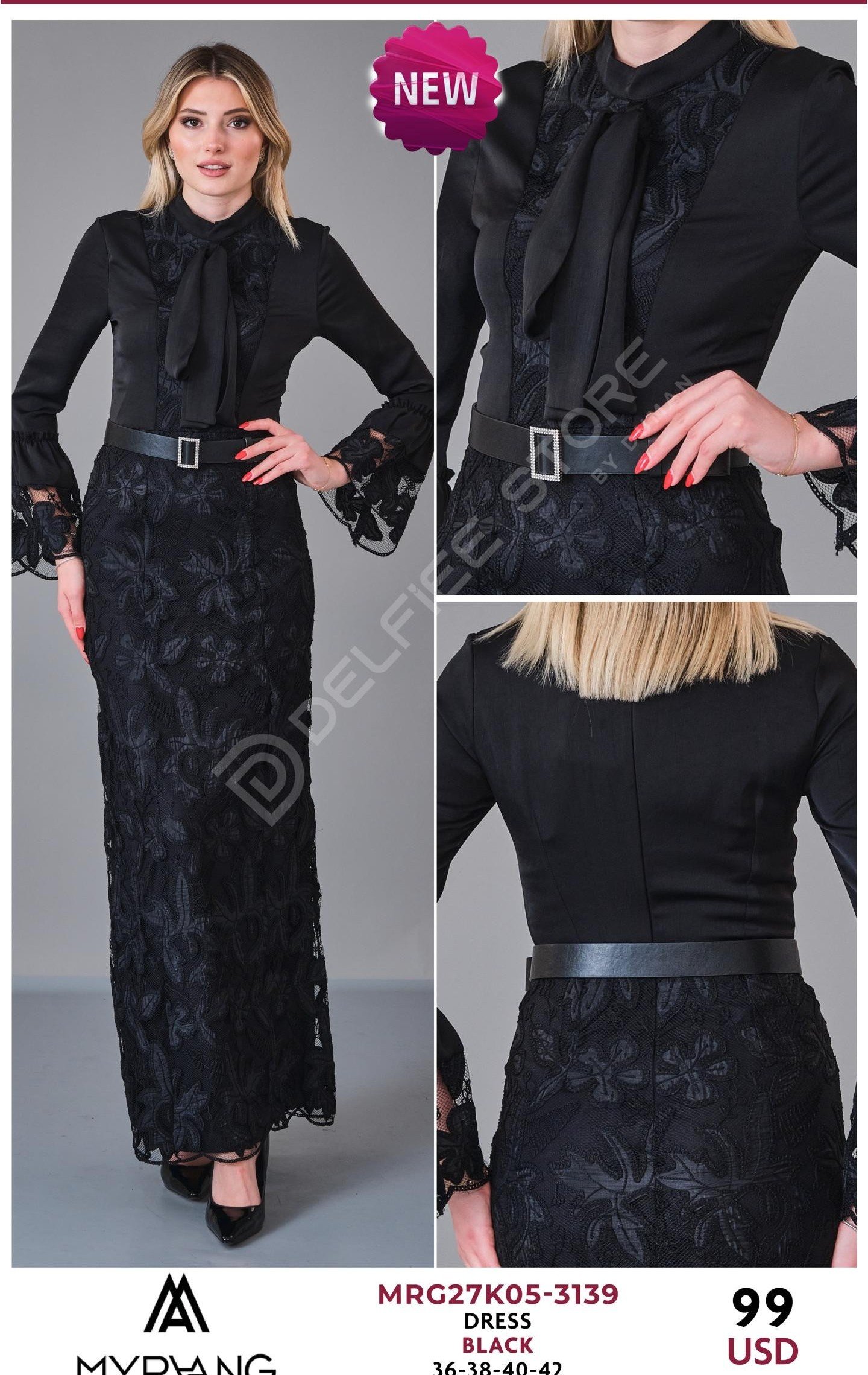Платье MY RAANG (Черный, модель MRG27K05-3139) оптом