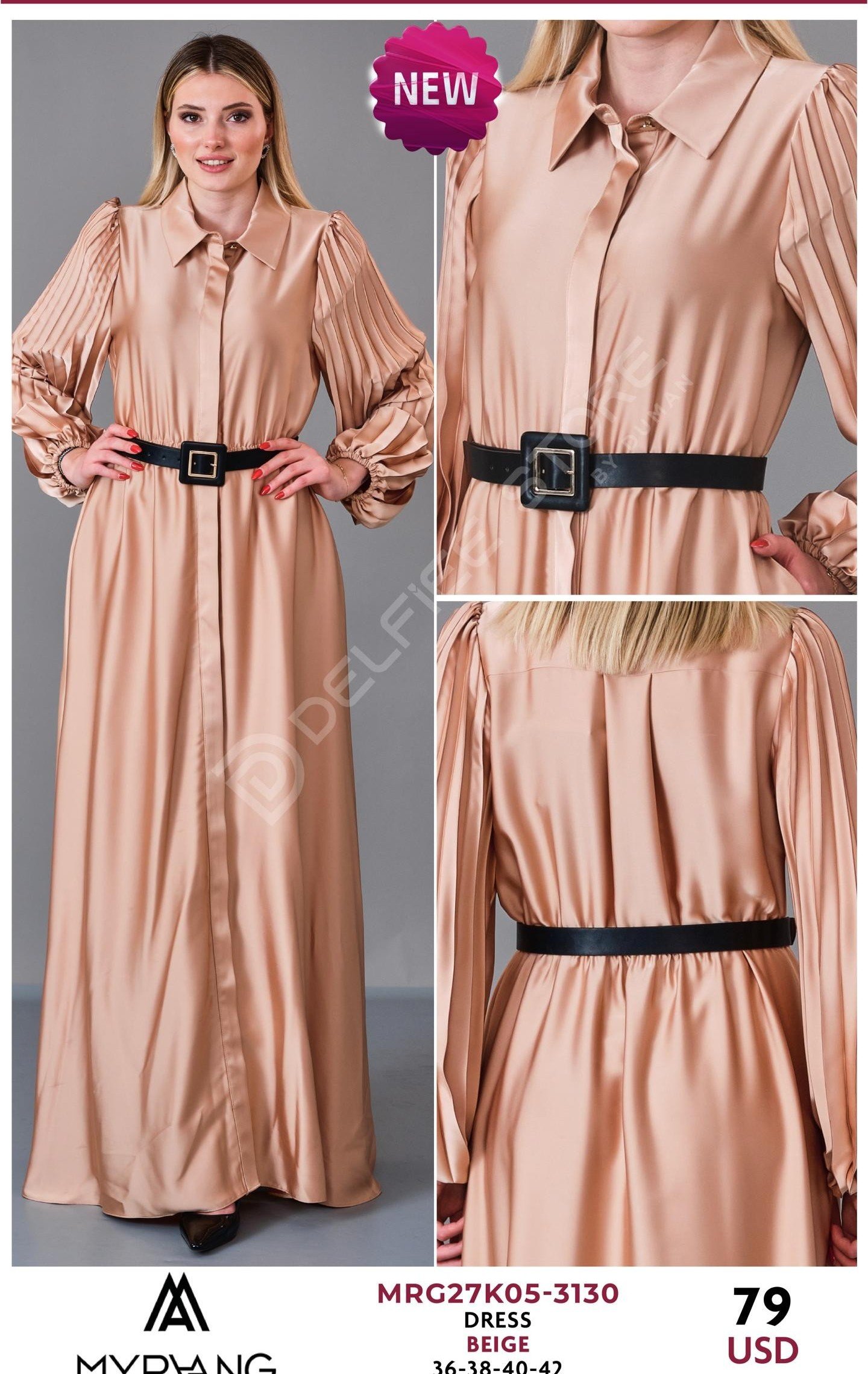 Платье MY RAANG (Бежевый, модель MRG27K05-3130) оптом