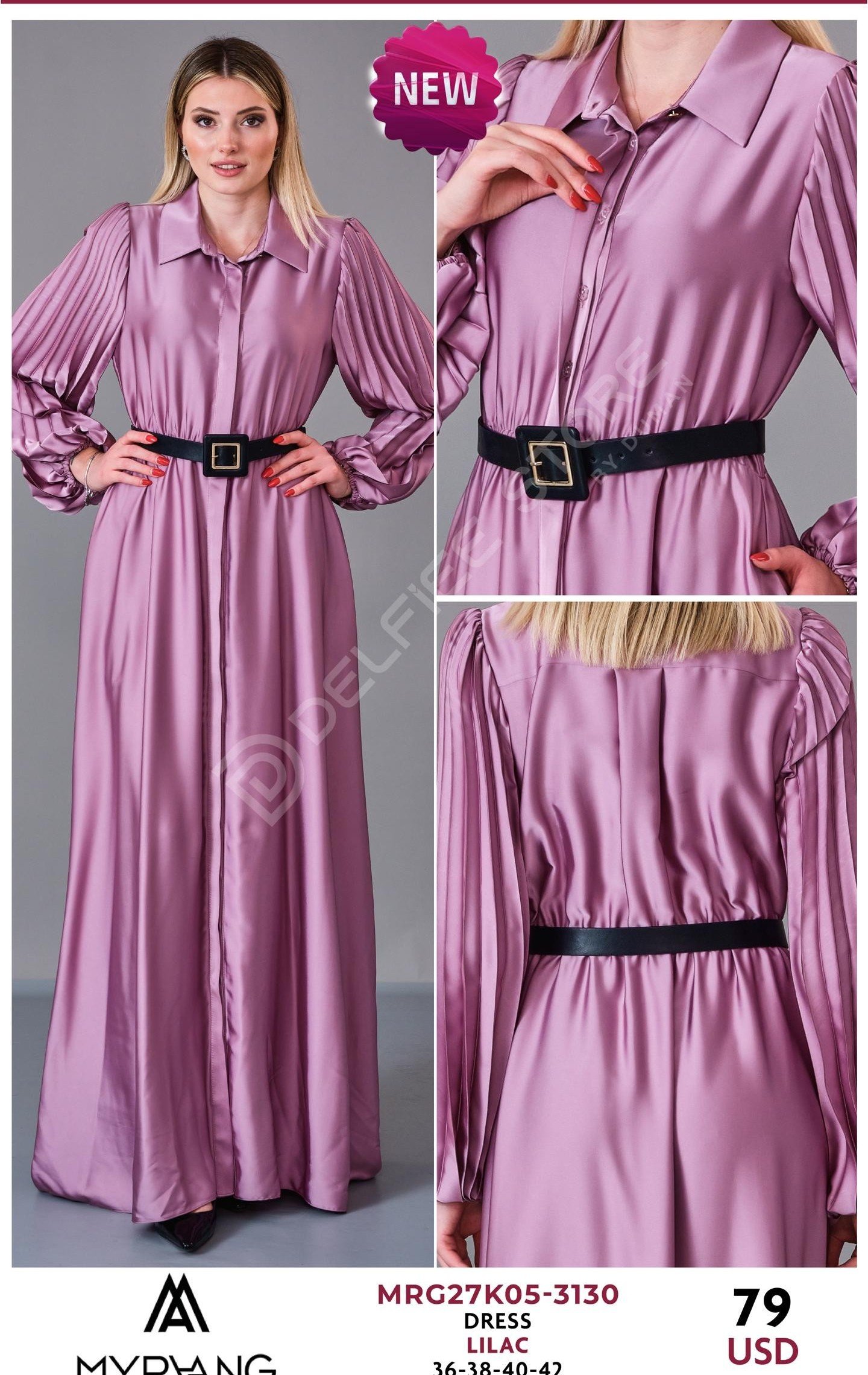Платье MY RAANG (Сиреневый, модель MRG27K05-3130) оптом