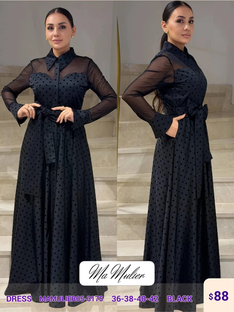 Платье MY RAANG (Black, модель MAMULIER05-3175) оптом