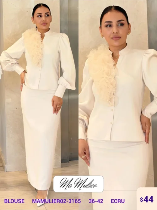 Блузка MY RAANG (Cream, модель MAMULIER02-3165) оптом