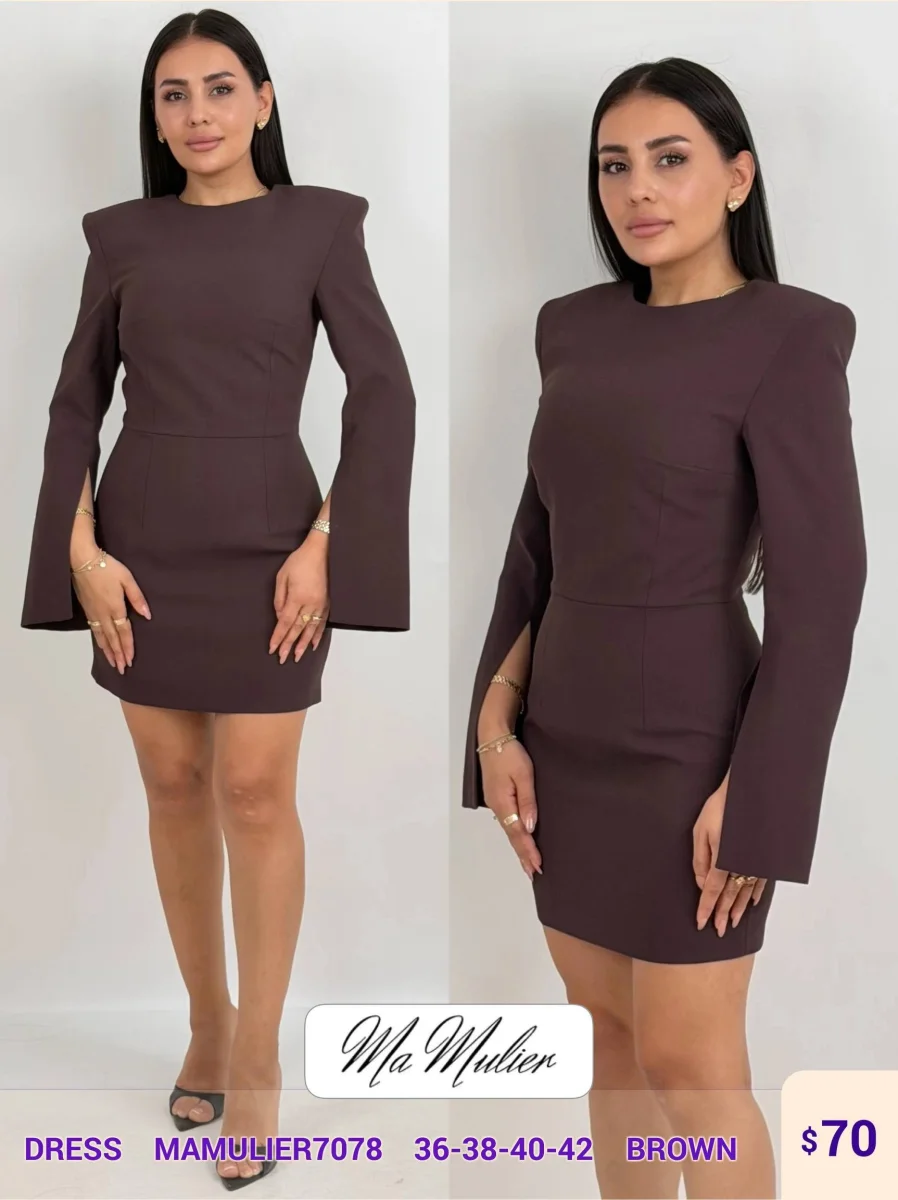 Платье MY RAANG (Brown, модель MAMULIER7078) оптом