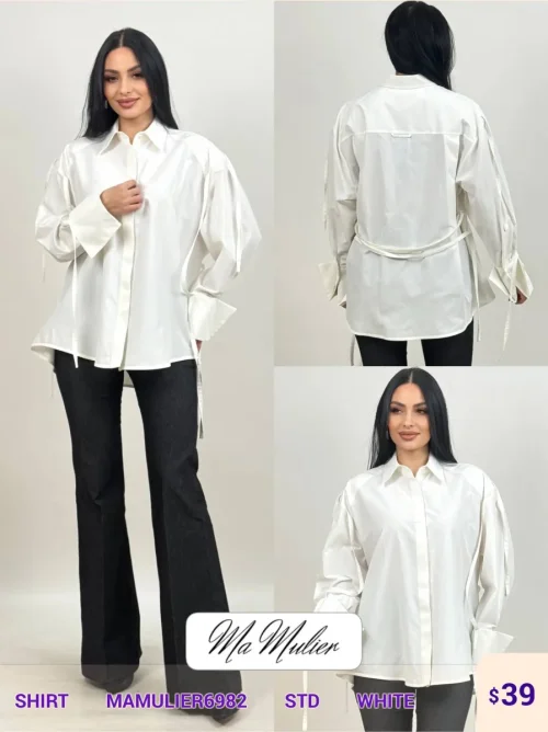 Рубашка MY RAANG (White, модель MAMULIER6982) оптом