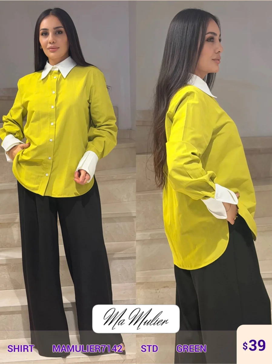 Рубашка MY RAANG (Green, модель MAMULIER7142) оптом