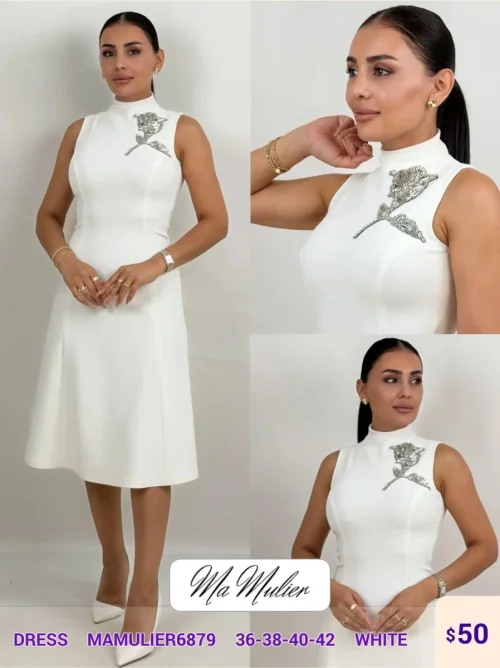 Платье MY RAANG (White, модель MAMULIER6879) оптом