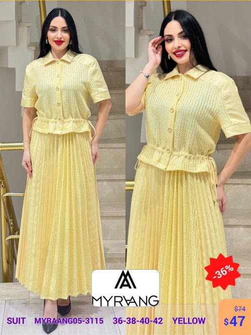 Костюм MY RAANG (Желтый, модель MYRAANG05-3115) оптом