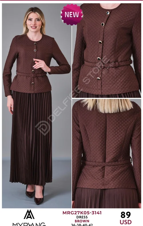 Платье MY RAANG (Коричневый, модель MRG27K05-3141) оптом