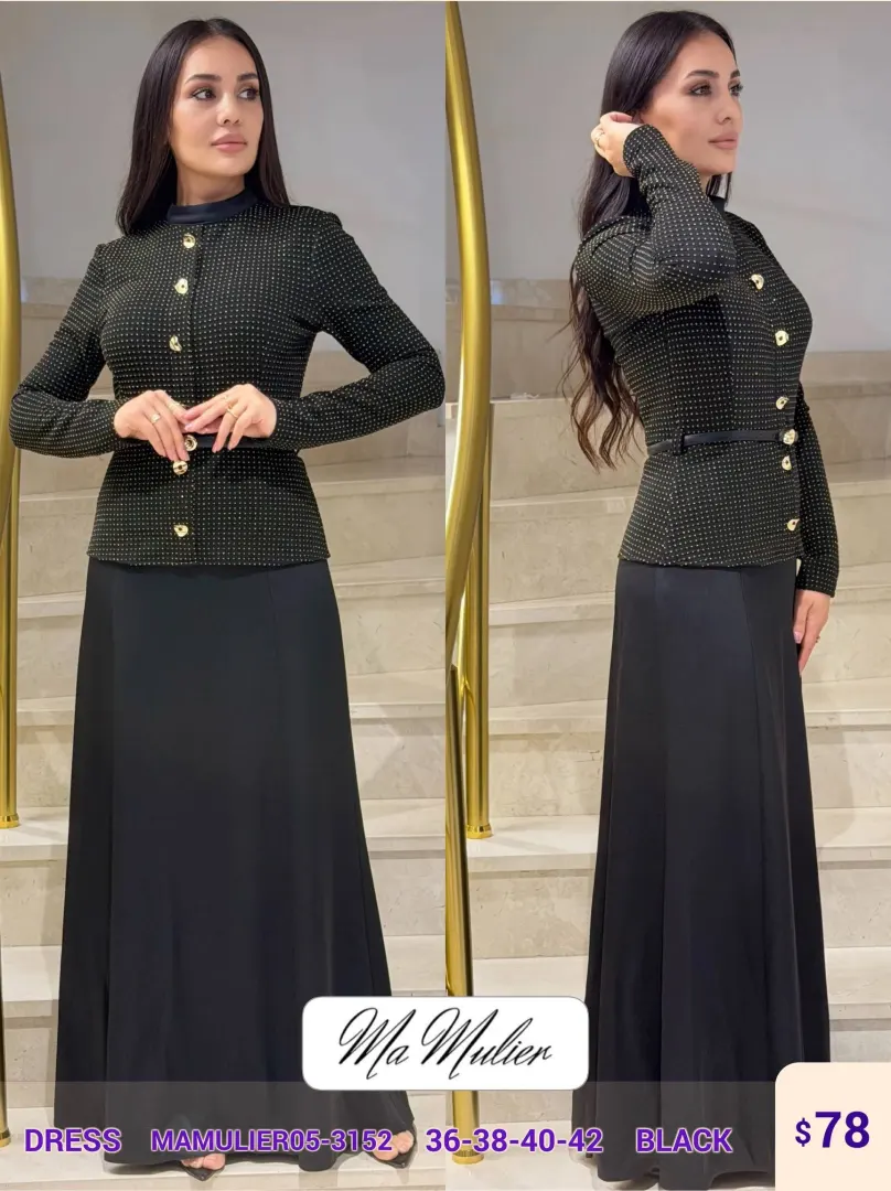Платье MY RAANG (Black, модель MAMULIER05-3152) оптом