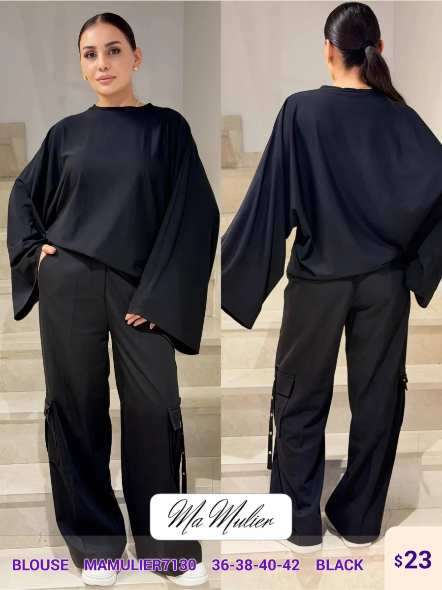 Блузка MY RAANG (Black, модель MAMULIER7130) оптом