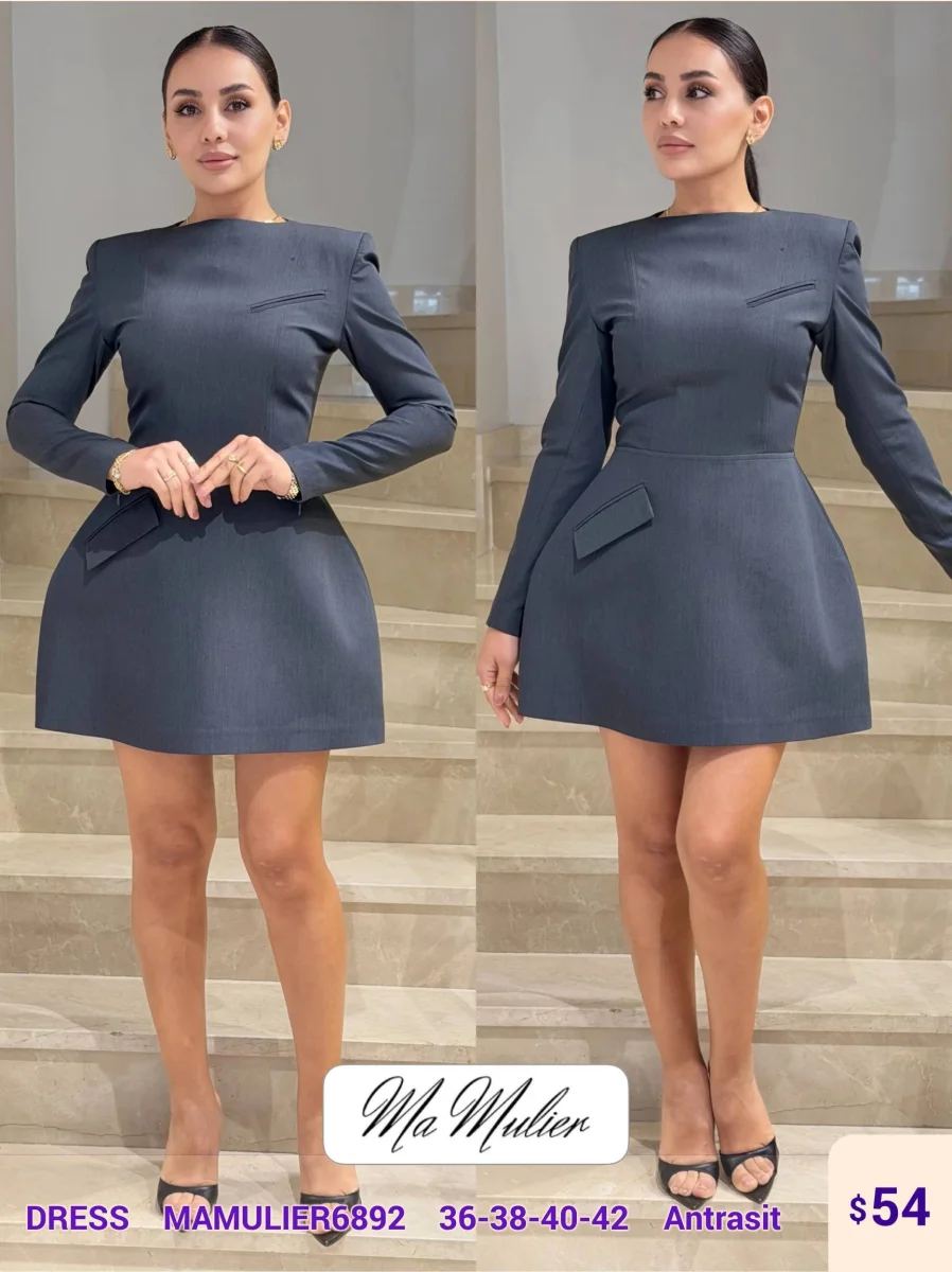Платье MY RAANG (Dark gray, модель MAMULIER6892) оптом