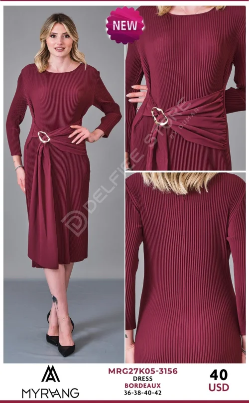 Платье MY RAANG (Burgundy, модель MRG27K05-3156) оптом