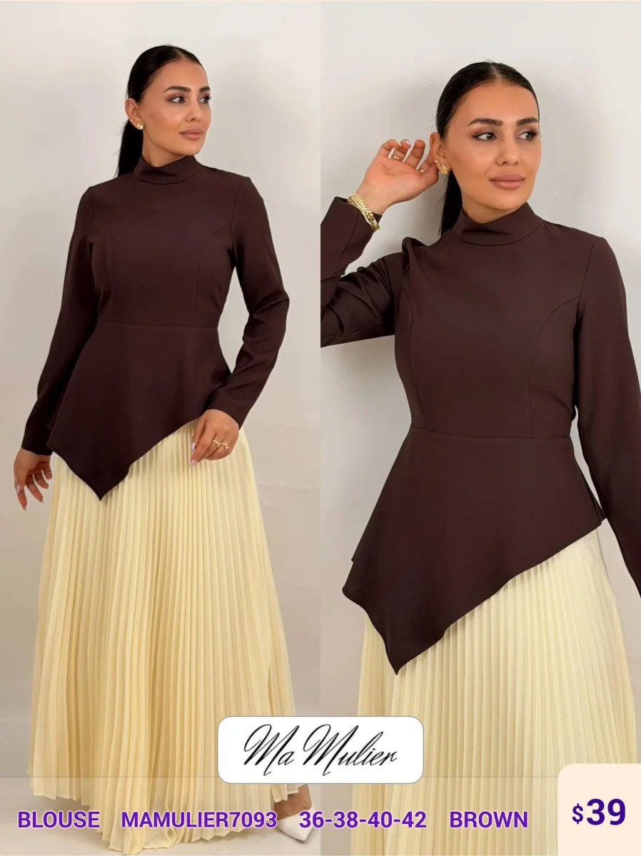 Блузка MY RAANG (Brown, модель MAMULIER7093) оптом