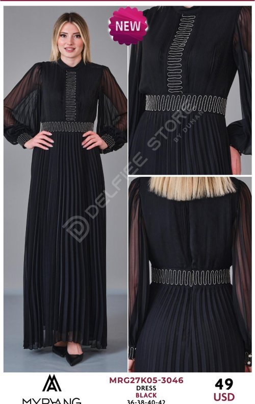 Платье MY RAANG (Черный, модель MRG27K05-3046) оптом