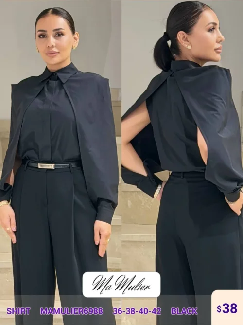 Рубашка MY RAANG (Black, модель MAMULIER6988) оптом