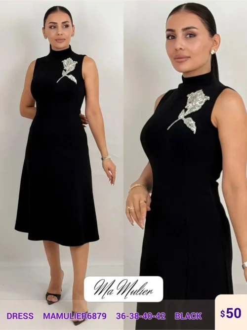 Платье MY RAANG (Black, модель MAMULIER6879) оптом