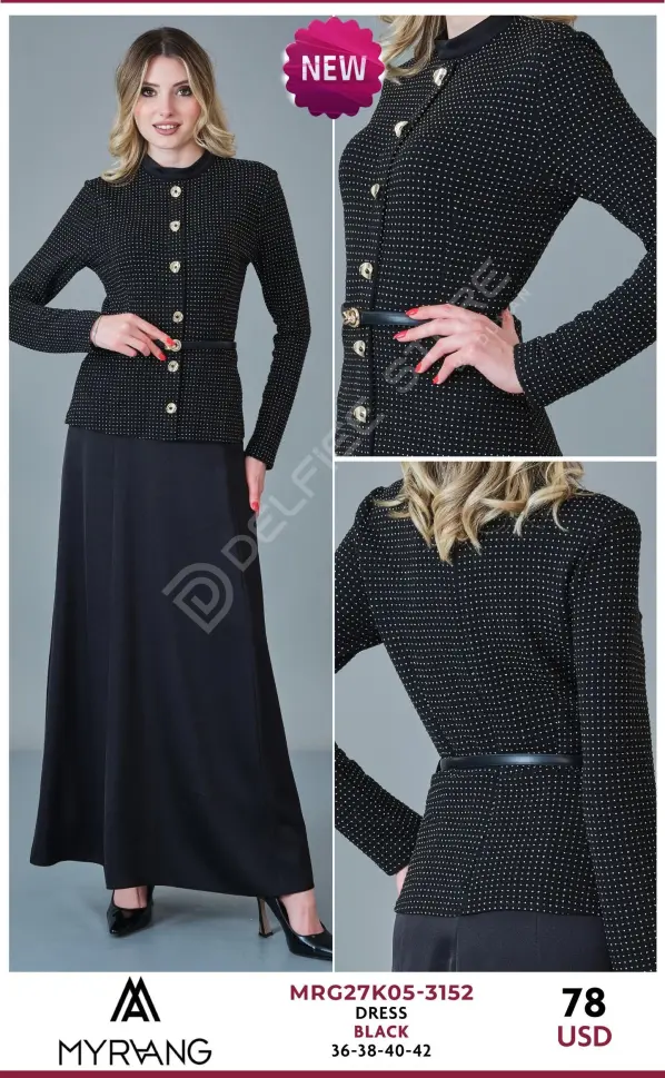 Платье MY RAANG (Black, модель MRG27K05-3152) оптом
