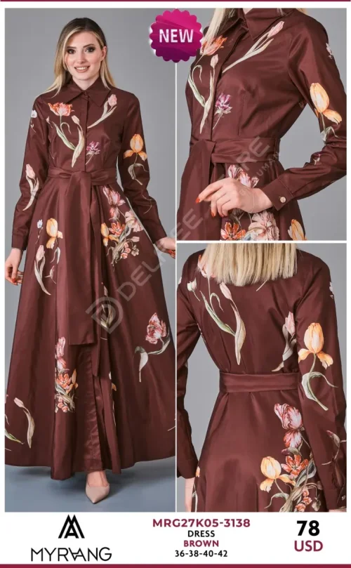 Платье MY RAANG (Brown, модель MRG27K05-3138) оптом
