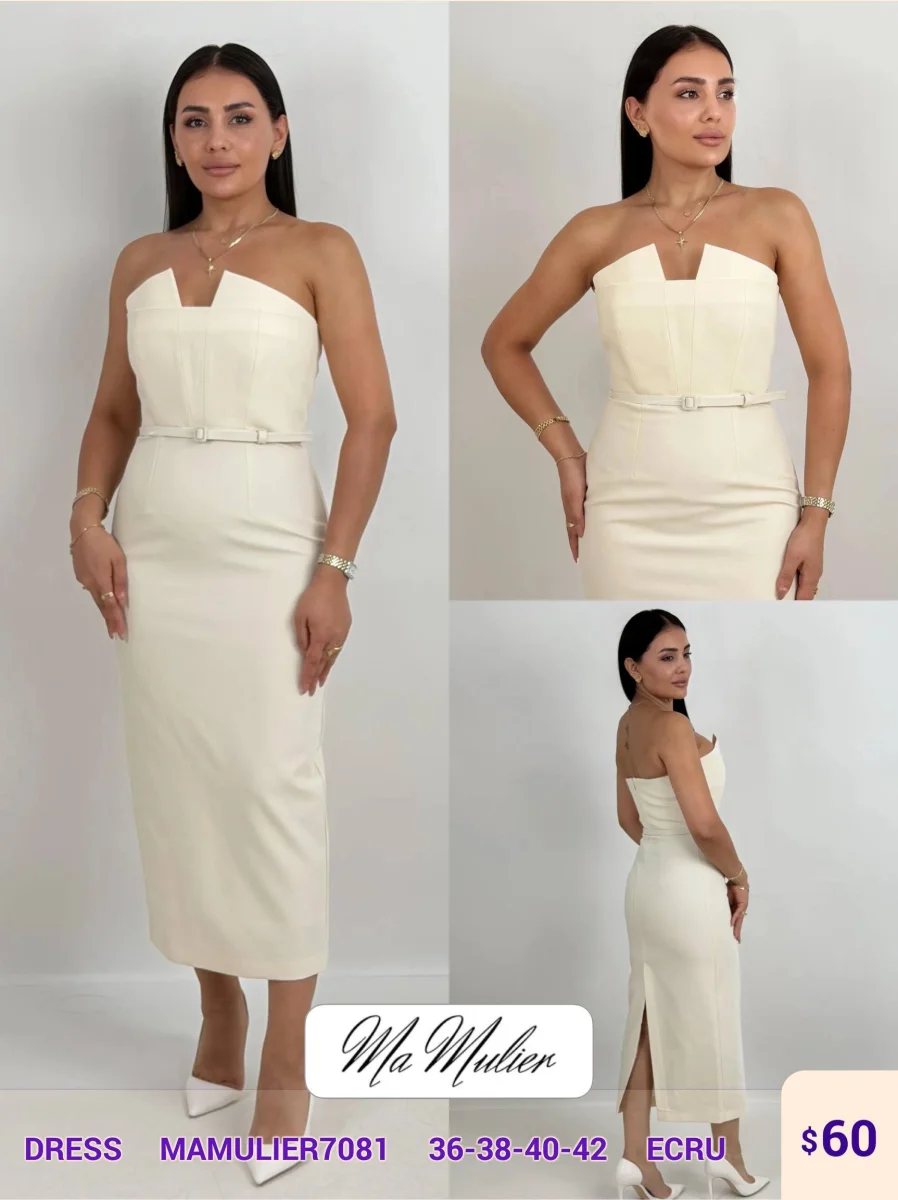 Платье MY RAANG (Cream, модель MAMULIER7081) оптом