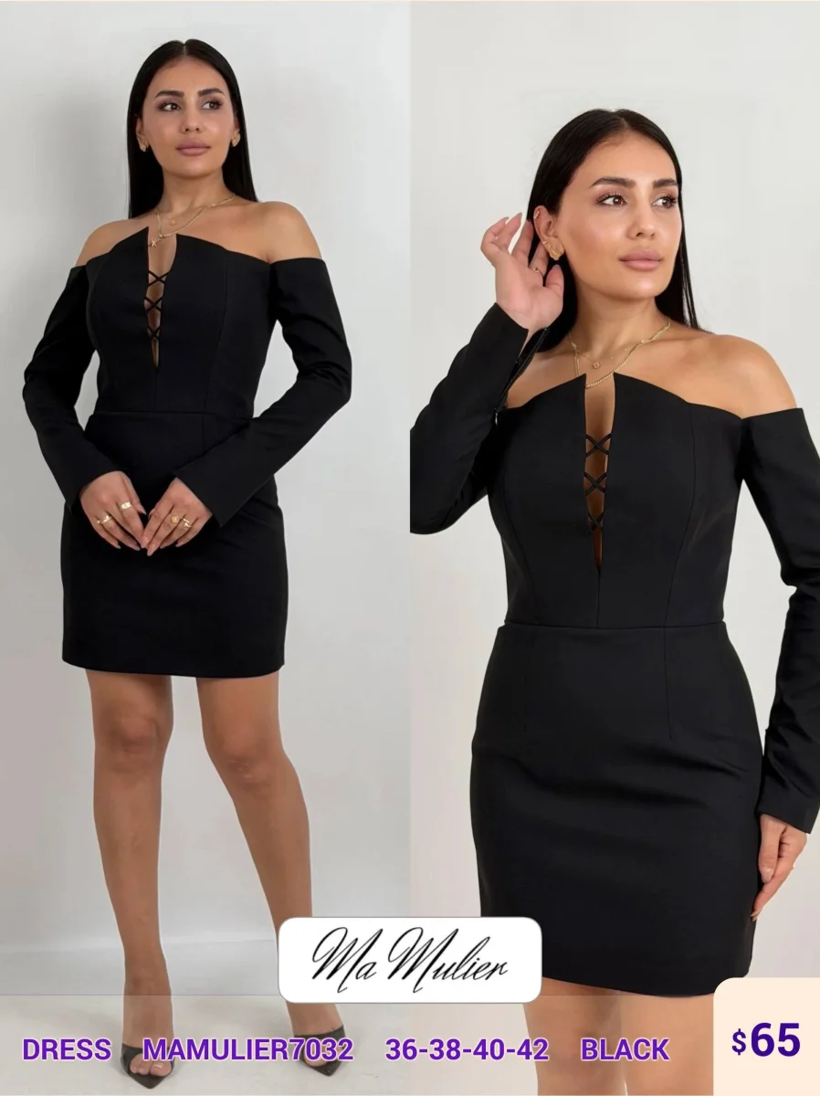 Платье MY RAANG (Black, модель MAMULIER7032) оптом