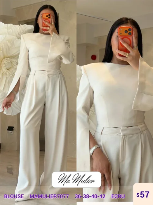 Блузка MY RAANG (Cream, модель MAMULIER7077) оптом