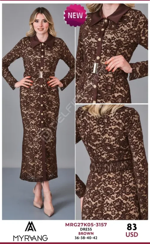 Платье MY RAANG (Brown, модель MRG27K05-3157) оптом