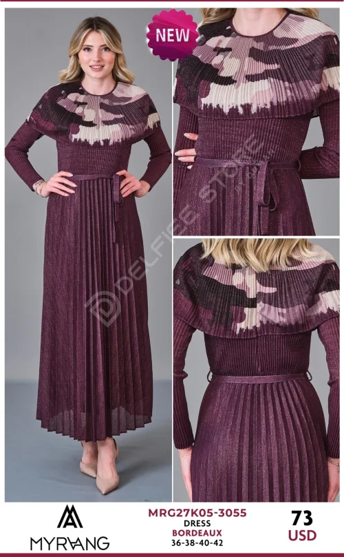 Платье MY RAANG (Burgundy, модель MRG27K05-3055) оптом
