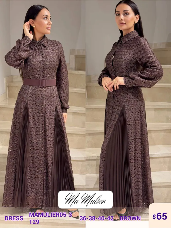 Платье MY RAANG (Brown, модель MAMULIER05-3) оптом