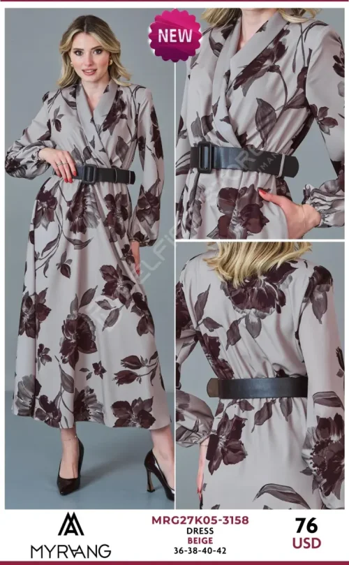 Платье MY RAANG (Beige, модель MRG27K05-3158) оптом