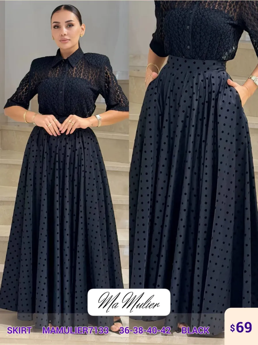 Юбка MY RAANG (Black, модель MAMULIER7133) оптом