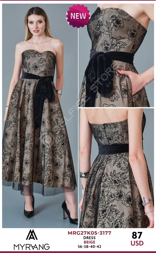 Платье MY RAANG (Beige, модель MRG27K05-3177) оптом