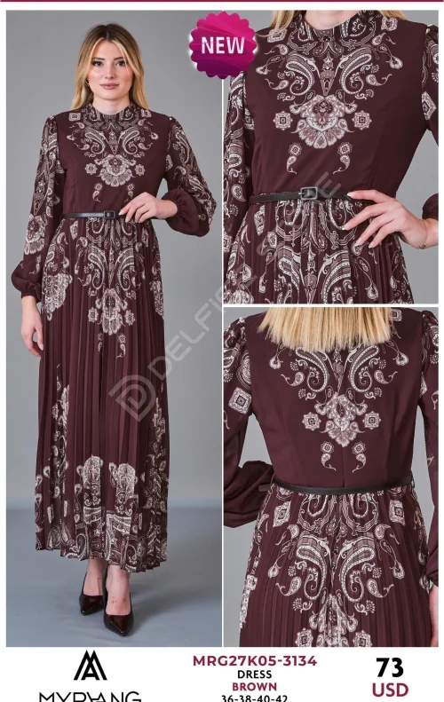 Платье MY RAANG (Коричневый, модель MRG27K05-3134) оптом