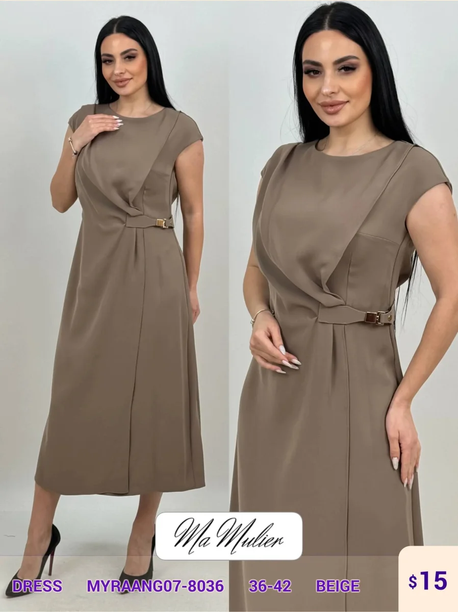 Платье MY RAANG (Beige, модель MYRAANG07-8036) оптом